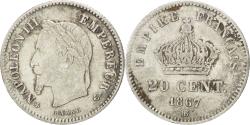 World Coins - Coin, France, Napoleon III, Napoléon III, 20 Centimes, 1867, Strasbourg