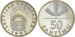 World Coins - Coin, Latvia, 50 Santimu, 1992, , Copper-nickel, KM:13