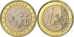 World Coins - Monaco, Rainier III, Euro, 2001, Monnaie de Paris, Bi-Metallic,