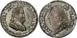 World Coins - France, Quinaire, Louis XVIII and Henri IV, Silver, E.Dubois, de Puymaurin