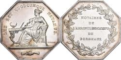 World Coins - France, Token, Notaires de l'Arrondissement de Bordeaux, Silver, Tiolier