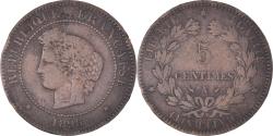 World Coins - Coin, France, Cérès, 5 Centimes, 1896, Paris, , Bronze, KM:821.1