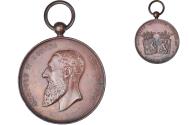 World Coins - Belgium, Medal, Léopold II, Prix Agricole de Bruges, Agriculture, 1894