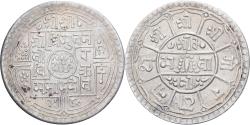World Coins - Nepal, Tribhuvana Bir Bikram, 2 Mohars, 1923, Silver, , KM:695
