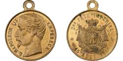 World Coins - France, Medal, Napoléon III, 2ème Fête Impériale du 15 Août, 1854, Brass