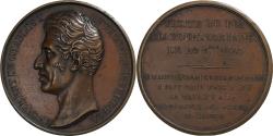 World Coins - France, Medal, Charles X, Visite de la Bourse de Paris, 1824, Copper, Armand
