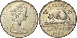 World Coins - Coin, Canada, Elizabeth II, 5 Cents, 1965, Royal Canadian Mint, Ottawa