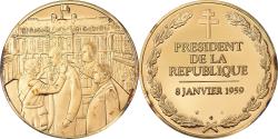 World Coins - France, Medal, Président de la République, Politics, Society, War,
