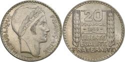 World Coins - France, 20 Francs, Turin, 1938, Paris, Silver, , Gadoury:852, KM:879