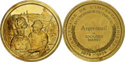 World Coins - France, Medal, Argenteuil, Edouard Manet, Vermeil,