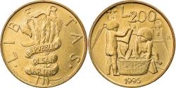 World Coins - Coin, San Marino, 200 Lire, 1995, , Aluminum-Bronze, KM:329