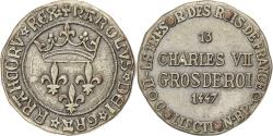 World Coins - France, Token, Collection BP, Gros Charles VII, Copper,