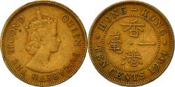 World Coins - Coin, Hong Kong, Elizabeth II, 10 Cents, 1964, , Nickel-brass, KM:28.1