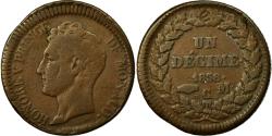 World Coins - Coin, Monaco, Honore V, Decime, 1838, Monaco, , Copper, KM:97.1