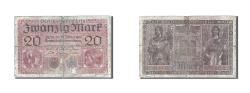 World Coins - Banknote, Germany, 20 Mark, 1917-1918, 1918-02-20, KM:57, VG(8-10)