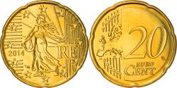 World Coins - France, 20 Euro Cent, 2014, , Brass