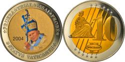 World Coins - Vatican, Medal, 10 E, Essai-Trial Jean Paul II, 2004, , Bi-Metallic