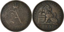 World Coins - Coin, Belgium, Albert I, 2 Centimes, 1911, , Copper, KM:65