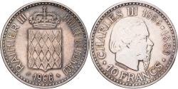 World Coins - Coin, Monaco, Rainier III, 10 Francs, 1966, Monnaie de Paris, , Silver