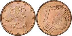 World Coins - Finland, Euro Cent, 2000, Vantaa, Copper Plated Steel,