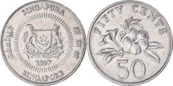 World Coins - Coin, Singapore, 50 Cents, 1997