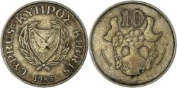 World Coins - Coin, Cyprus, 10 Cents, 1985