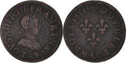 World Coins - Coin, France, Louis XIII, Double Tournois, 1611, Paris, , Copper