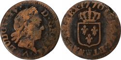 World Coins - France, Louis XV, Liard, Liard à la vieille tête, 1770, Lille, Copper