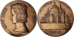 World Coins - France, Medal, Saint-Louis, Chapelle Royale, Dreux, 1966, Delannoy,