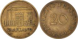 World Coins - Coin, SAARLAND, 20 Franken, 1954