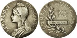 World Coins - France, Medal, Conseil Municipal, République Française, Seine, 1929, Delormo