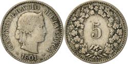 World Coins - Coin, Switzerland, 5 Rappen, 1901, Bern, , Copper-nickel, KM:26