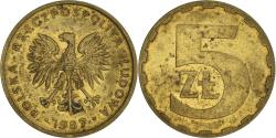 World Coins - Coin, Poland, 5 Zlotych, 1987, Warsaw, , Brass, KM:81.2