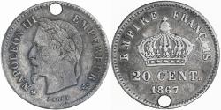 World Coins - Coin, France, 20 Centimes, 1867, , Silver, Gadoury:309