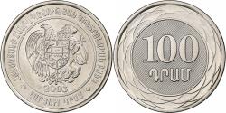 World Coins - Armenia, 100 Dram, 2003, Nickel plated steel, , KM:95
