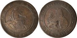 World Coins - Coin, Spain, Provisional Government, 10 Centimos, 1870, Madrid,
