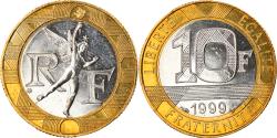 World Coins - Coin, France, Génie, 10 Francs, 1999, BU, , Bi-Metallic, Gadoury:827