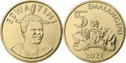 World Coins - Swaziland, 5 Emalangeni, 2021, Aluminum-Bronze,
