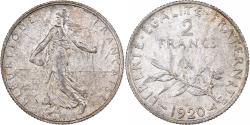 World Coins - France, 2 Francs, Semeuse, 1920, Paris, Silver, , Gadoury:532, KM:845.1