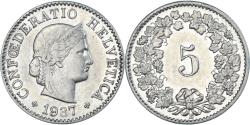 World Coins - Coin, Switzerland, 5 Rappen, 1937