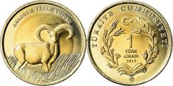 World Coins - Coin, Turkey, Mouflon d'Anatolie, Lira, 2015, , Bi-Metallic