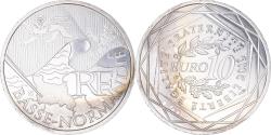 World Coins - France, 10 Euro, Haute Normandie, Euros des régions, 2010, , Silver