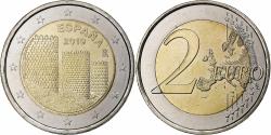 World Coins - Spain, 2 Euro, Old Town of Avila, 2019, Madrid, Bi-Metallic,