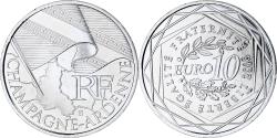 World Coins - France, 10 Euro, Champagne-Ardenne, 2010, Paris, , Silver, KM:1651