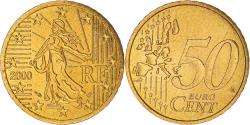 World Coins - France, 50 Euro Cent, 2000, Paris, BU, , Brass, KM:1287