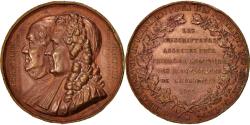 World Coins - France, Medal, FranklIn and Montyon, History, 1833, Barre, , Copper