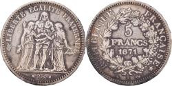 World Coins - Coin, France, Hercule, 5 Francs, 1871, Paris, , Silver, KM:820.1