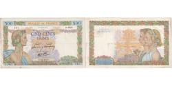 World Coins - France, 500 Francs, La Paix, 1942-03-05, A.4825, EF(40-45)