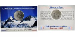 World Coins - France, Medal, Albertville Olympic Games, 1992, Copper-nickel,