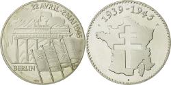 World Coins - France, Medal, Berlin - 22 Avril - 2 Mai 1945, History, , Silver